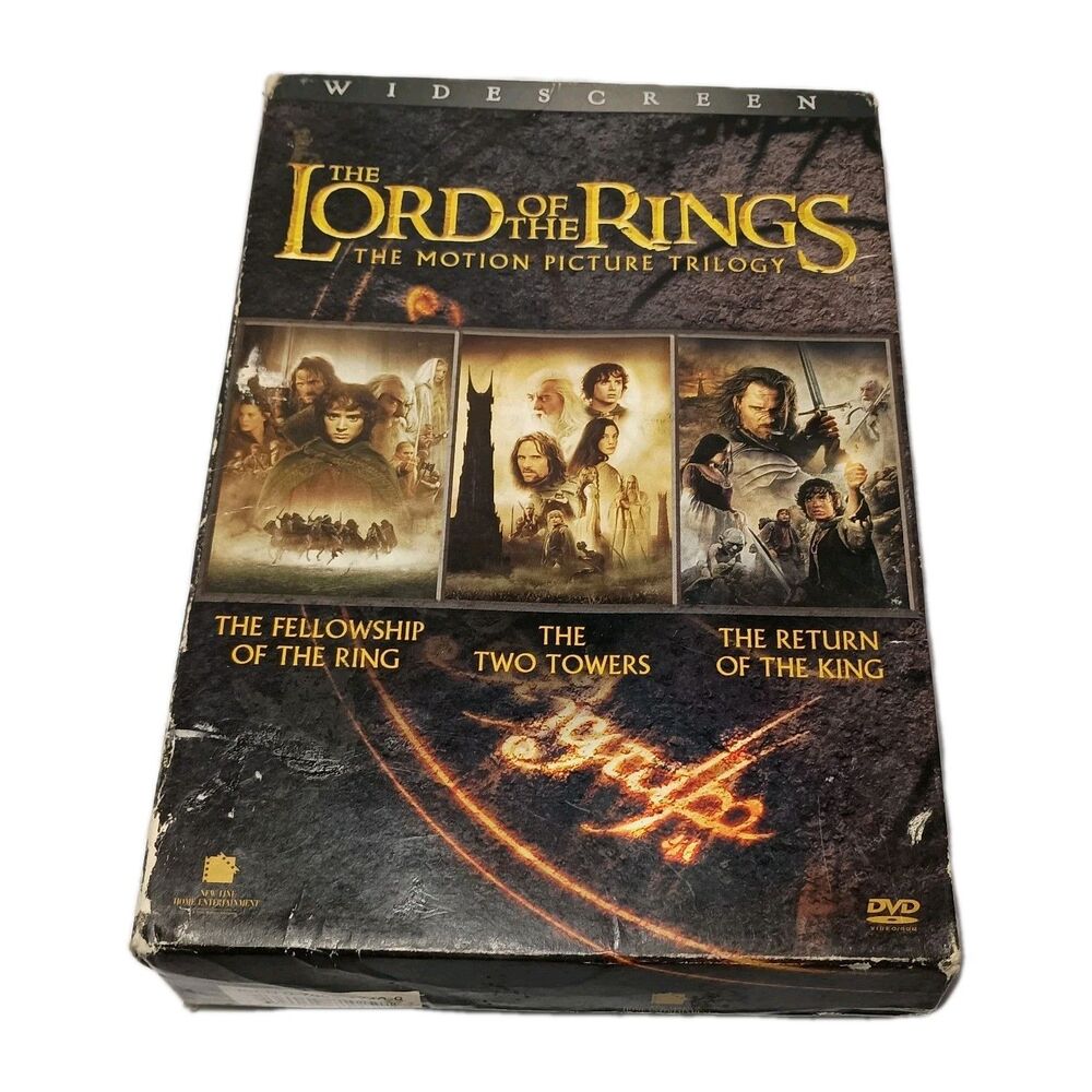 Lord of the Rings-Motion Picture Trilogy DVD 3 Movie Lot Two Towers Return King